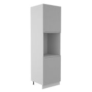 Пенал с нишей под духовку Тренто Штукатурка серая ПН 600 правый