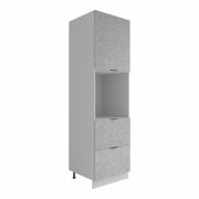 Пенал с нишей под духовку и ящиками Монца Гранит Маус ПНЯ 600