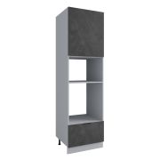 Пенал с нишей под духовку и СВЧ Фенис Палм Грей ПНС 600