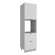 Пенал с нишей под духовку и ящиками Фенис 3Д Жемчуг ПНЯ 600