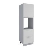 Пенал с нишей под духовку и ящиками Марта Белый Скин ПНЯ 600