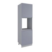 Пенал с нишей под духовку Тренто Серый эмалит ПН 600 правый