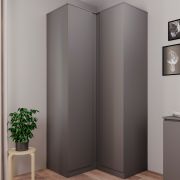 МС Мори Шкаф угловой МШУ 960.1 (МП) Графит