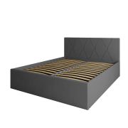 Кровать Румба 1600x2000 Графит Софт с подъемным механизмом