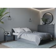 МС Мори Кровать КРМ 1200.1 (МП/2) Графит
