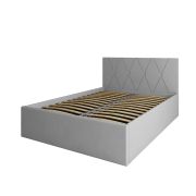 Кровать Румба 1400x2000 Серый Софт с подъемным механизмом