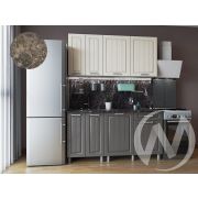 Кухня Лаура 1.6м (корпус белый/клен кремовый, клен серый) 38мм королевский опал