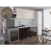Кухня Нора 1.8м (корпус белый/ваниль, горький шоколад) 38мм королевский опал
