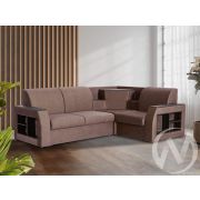 Диван угловой Сенатор (ДУ) 2022 SQUARE 29 (велюр какао)