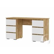 Письменный стол ПС 02 МС Хелен ЛДСП (дуб крафт золото/белый шагрень)