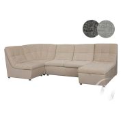 П-образный диван угловой Триумф 5 (ПДУ) Aqua 38 (темно-серый)/Aqua 33 (светло-серый)