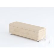 Банкетка Bona (велюр Ультра Ivory/хром)