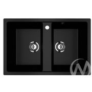 Мойка из искусственного камня U-608 (ультра-черный 344)