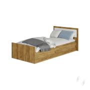 Кровать 0.9 LIGHT КР-02 МС Евро (крафт/белый)