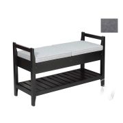 Скамья для прихожей Н (кат. 1)  (венге лак/ULTRA GREY)