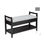 Скамья для прихожей Н (кат. 1) (бесцветный лак/ULTRA DOVE)