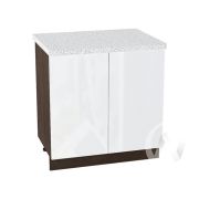 Кухня «Эстетик»: Шкаф нижний 800, ШН 800 (магнолия/корпус венге)