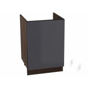 Кухня «Эстетик»: Шкаф нижний под мойку 600, ШНМ 600М (силвер/корпус венге)