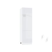 Кухня «Эстетик»: Шкаф пенал 600, ШП 600М (магнолия/корпус белый)