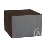 Кухня «Эстетик»: Шкаф верхний горизонтальный 510, ШВГ 510 (силвер/корпус венге)