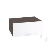 Кухня «Валерия-М»: Шкаф верхний горизонтальный 810, ШВГ 810 (белый металлик/корпус венге)