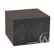 Кухня «Валерия-М»: Шкаф верхний горизонтальный 510, ШВГ 510 (дождь черный/корпус венге)