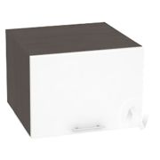 Кухня «Валерия-М»: Шкаф верхний горизонтальный 510, ШВГ 510 (белый глянец/корпус венге)