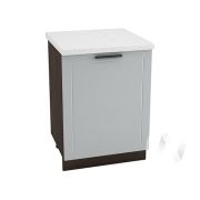 Кухня «Глетчер»: Шкаф нижний 600М, ШН 600М (Гейнсборо Силк/корпус венге)