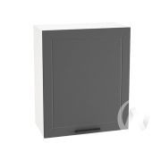 Кухня «Глетчер»: Шкаф верхний 600М, ШВ 600М (Маренго силк/корпус белый)