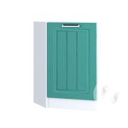 Кухня «Луксор»: Шкаф нижний 300, ШНТ 300 (Клен бирюза/корпус белый)