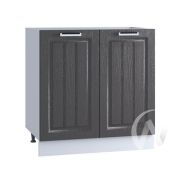 Кухня «Луксор»: Шкаф нижний 800, ШН 800 (Клен серый/корпус белый)