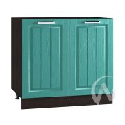 Кухня «Луксор»: Шкаф нижний 800, ШН 800 (Клен бирюза/корпус венге)