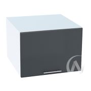 Кухня «Валерия-М»: Шкаф верхний горизонтальный 510, ШВГ 510 (Антрацит глянец/корпус белый)