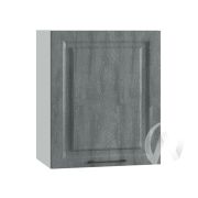 Кухня «Либерти»: Шкаф верхний 600М, ШВ 600М (Холст грей/корпус белый)