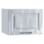 Кухня «Либерти»: Шкаф верхний горизонтальный 510, ШВГ 510 (Холст натуральный/корпус белый)