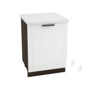 Кухня «Глетчер»: Шкаф нижний 600М, ШН 600М (Айленд Силк/корпус венге)