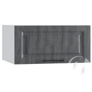 Кухня «Либерти»: Шкаф верхний горизонтальный 610, ШВГ 610 (Холст грей/корпус белый)