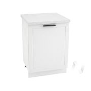 Кухня «Глетчер»: Шкаф нижний 600М, ШН 600М (Айленд Силк/корпус белый)