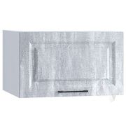 Кухня «Либерти»: Шкаф верхний горизонтальный 610, ШВГ 610 (Холст натураль/корпус белый)