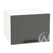 Кухня «Глетчер»: Шкаф верхний горизонтальный 510, ШВГ 510 (Маренго силк/корпус белый)