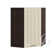 Кухня «Луксор»: Шкаф верхний угловой 599, ШВУ 599 (Клен крем/корпус венге)