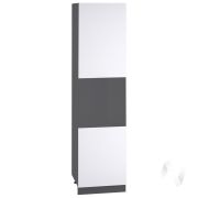 Кухня «Мемфис»: Шкаф пенал 600Н, ШП 600Н (белый софт/корпус венге)