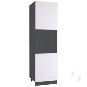 Кухня «Мемфис»: Шкаф пенал 600, ШП 600 (японский шелк/корпус венге)