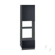 Кухня «Мемфис»: Шкаф пенал 606М, ШП 606М (черный трюфель/венге корпус венге)