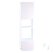 Кухня «Мемфис»: Шкаф пенал 606МН, ШП 606МН (японский шелк/венге корпус белый)