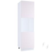 Кухня «Мемфис»: Шкаф пенал 600, ШП 600 (японский шелк/корпус белый)