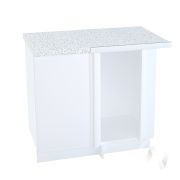 Кухня «Мемфис»: Шкаф нижний угловой 990М, ШНУ 990М (белый софт/корпус белый)