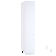 Кухня «Мемфис»: Шкаф пенал 400, ШП 400 (белый софт/корпус белый)