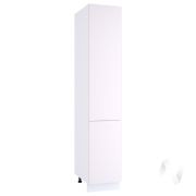 Кухня «Мемфис»: Шкаф пенал 400, ШП 400 (японский шелк/корпус белый)