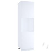 Кухня «Мемфис»: Шкаф пенал 600, ШП 600 (белый софт/корпус белый)